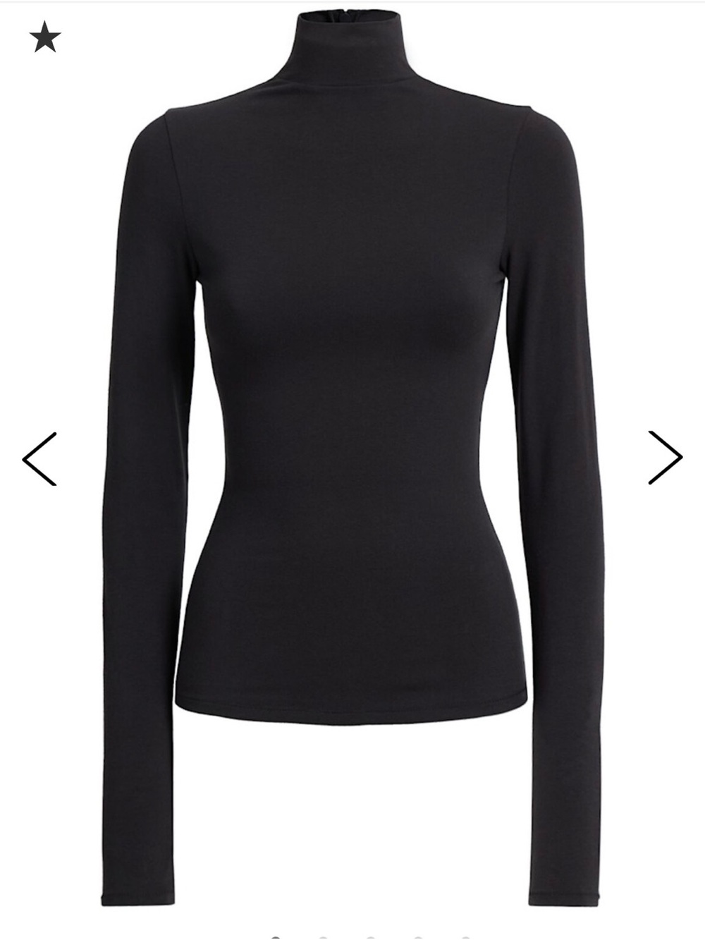 a new day Black Long-Sleeve Turtleneck Top